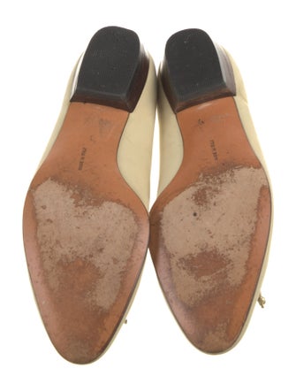 Ferragamo Vara Bow Accent Leather Ballet Flats