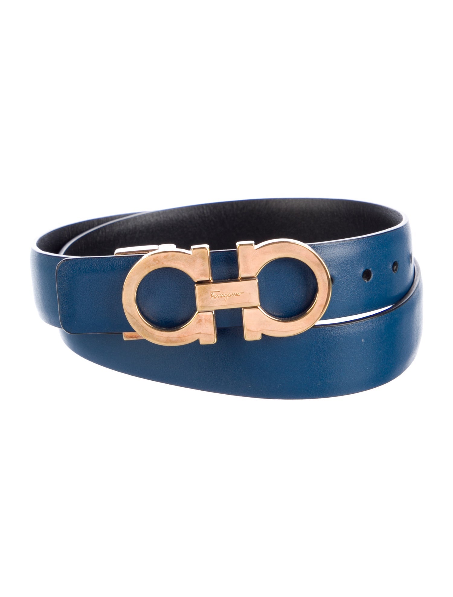 Ferragamo Skinny Leather Belt