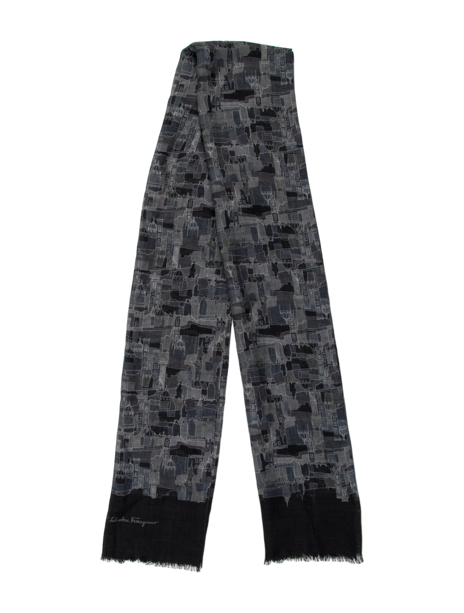 Ferragamo Silk Printed Scarf