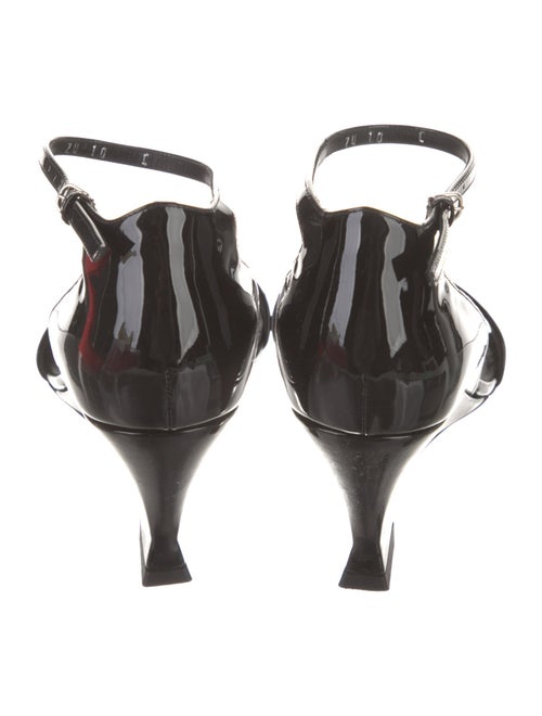 Ferragamo Patent Leather Slingback Sandals