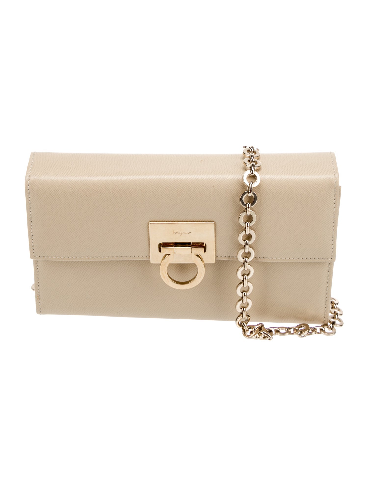Ferragamo Saffiano Leather Shoulder Bag