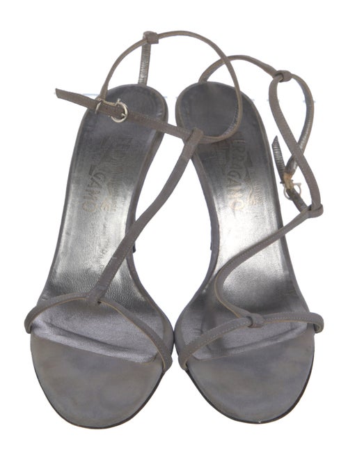 Salvatore Ferragamo Suede T-Strap Sandals