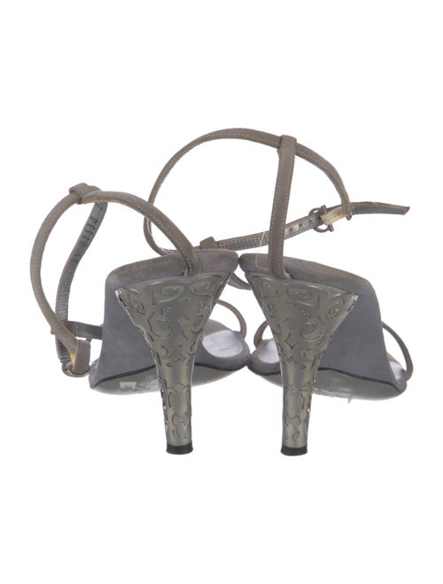 Salvatore Ferragamo Suede T-Strap Sandals