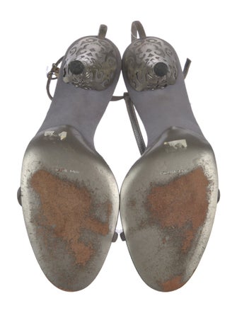 Salvatore Ferragamo Suede T-Strap Sandals