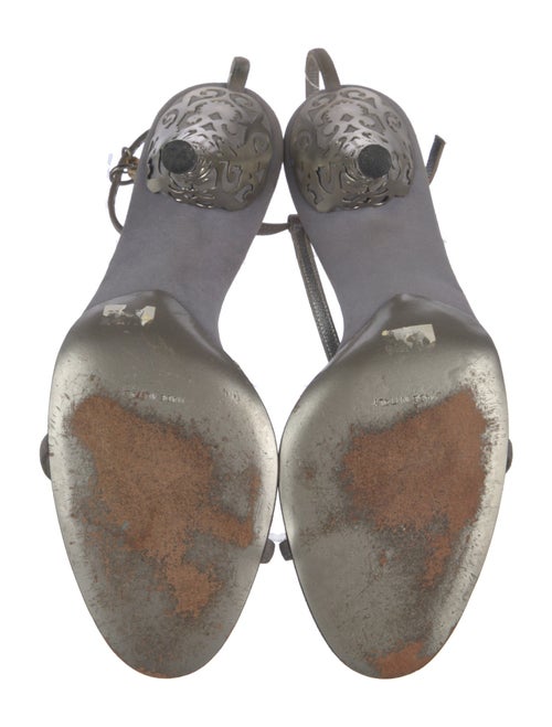 Salvatore Ferragamo Suede T-Strap Sandals