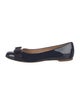 Salvatore Ferragamo Vara Bow Accent Patent Leather Ballet Flats