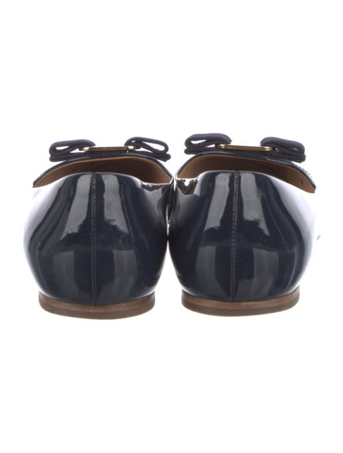 Salvatore Ferragamo Vara Bow Accent Patent Leather Ballet Flats