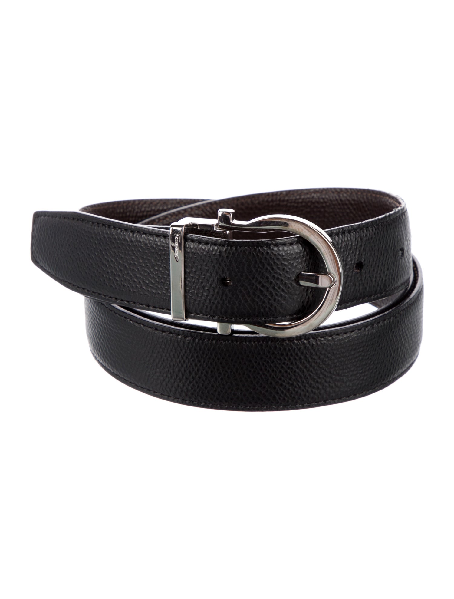 Ferragamo Gancio Logo Leather Belt