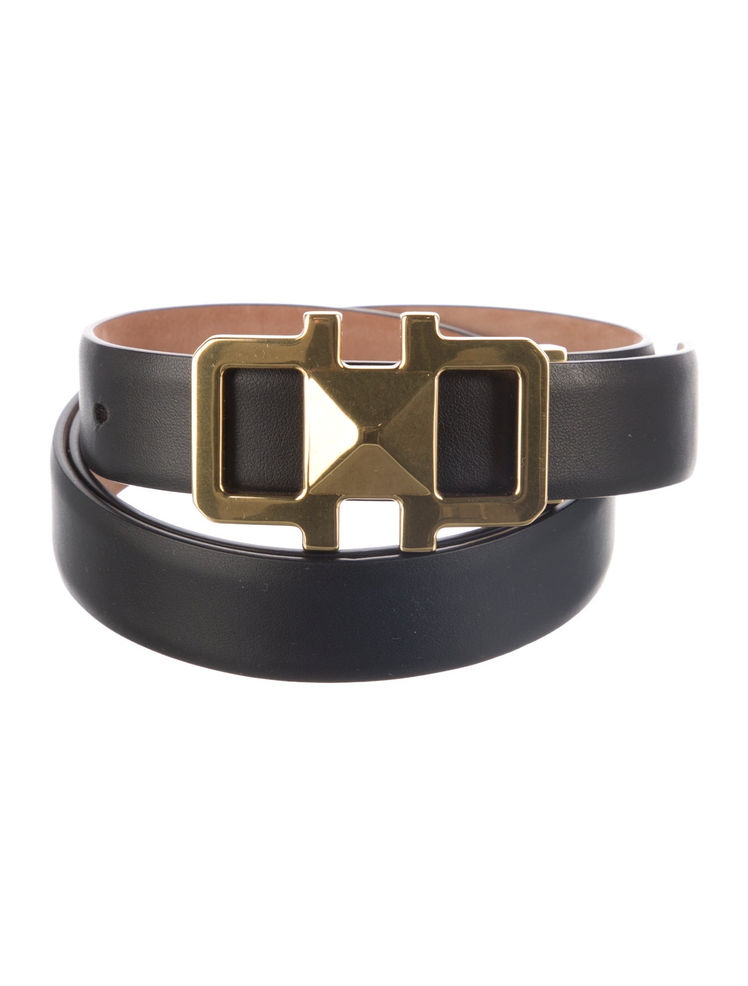 Salvatore Ferragamo Skinny Leather Belt