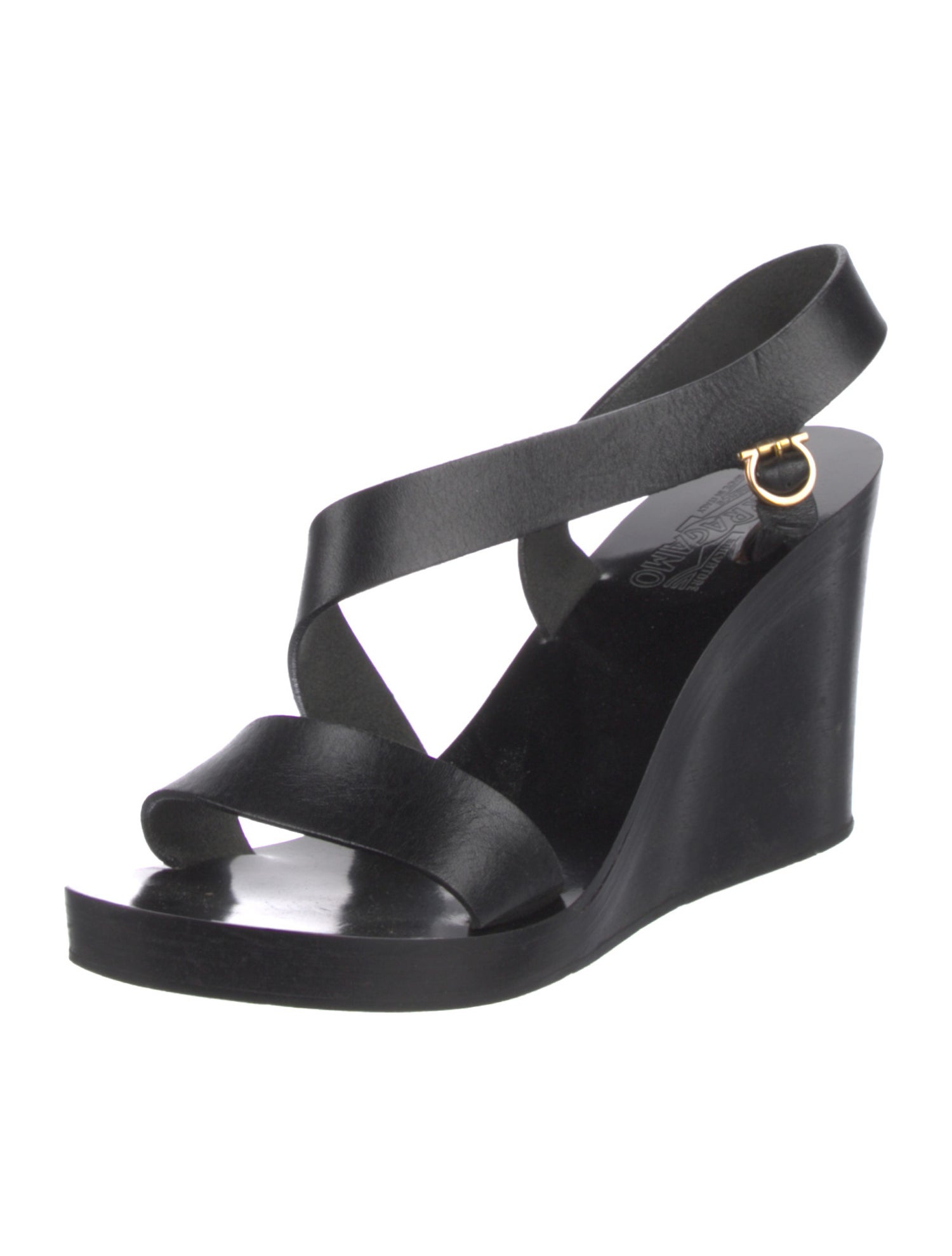Ferragamo Leather Slingback Sandals