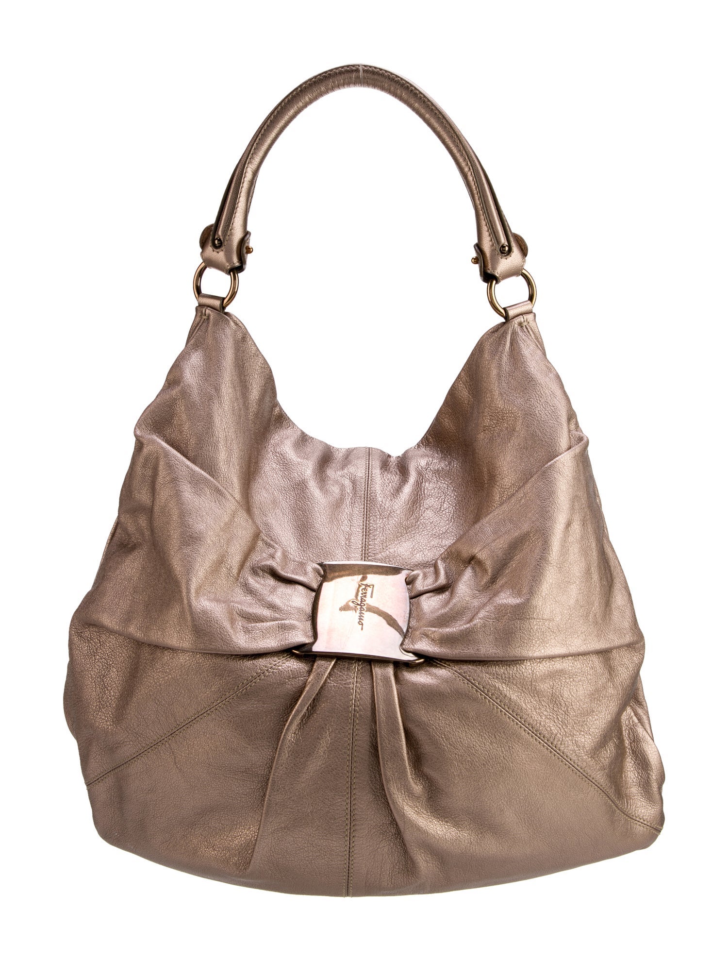 Ferragamo Leather Top Handle Bag