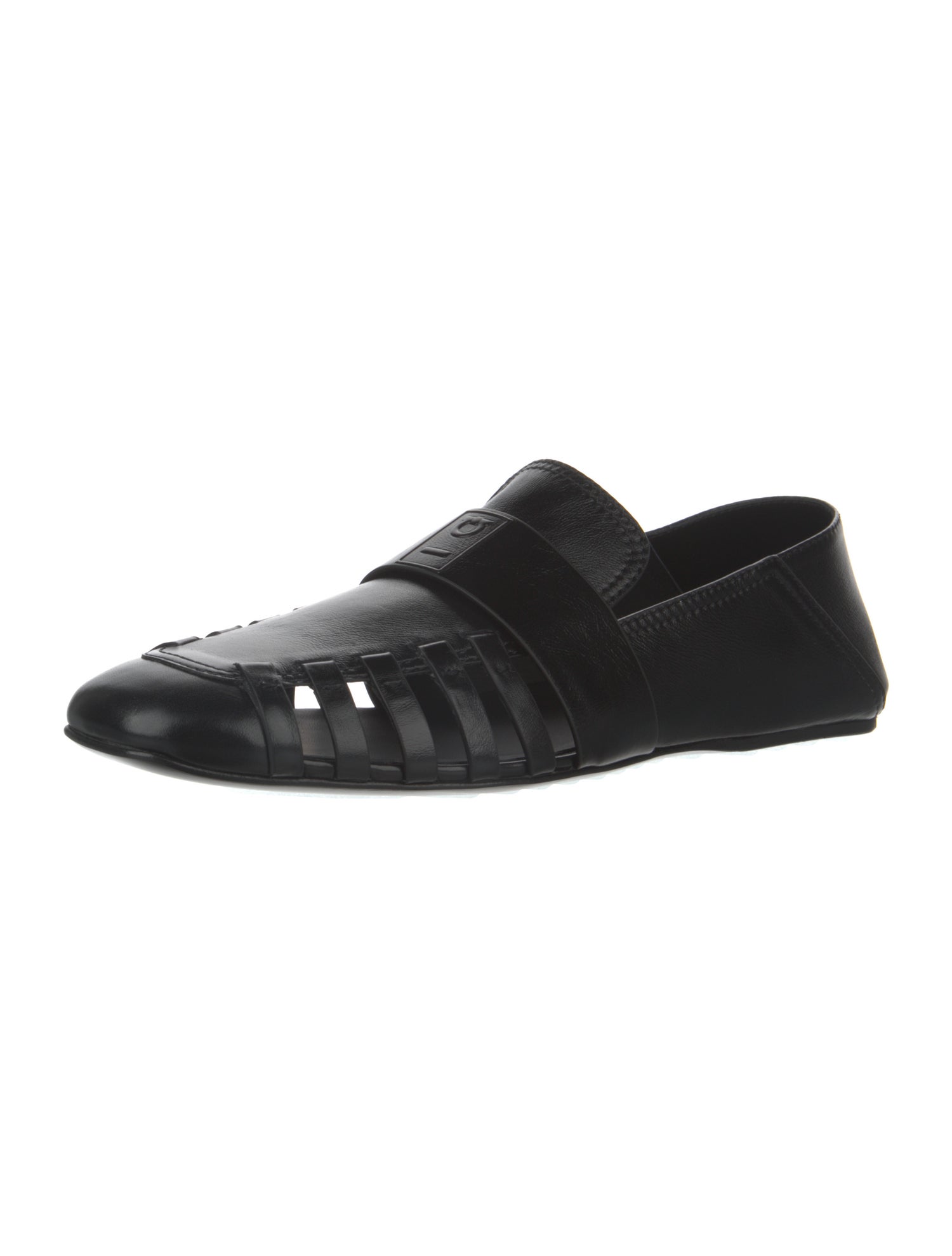 Ferragamo Leather Lasercut Accents Drivers
