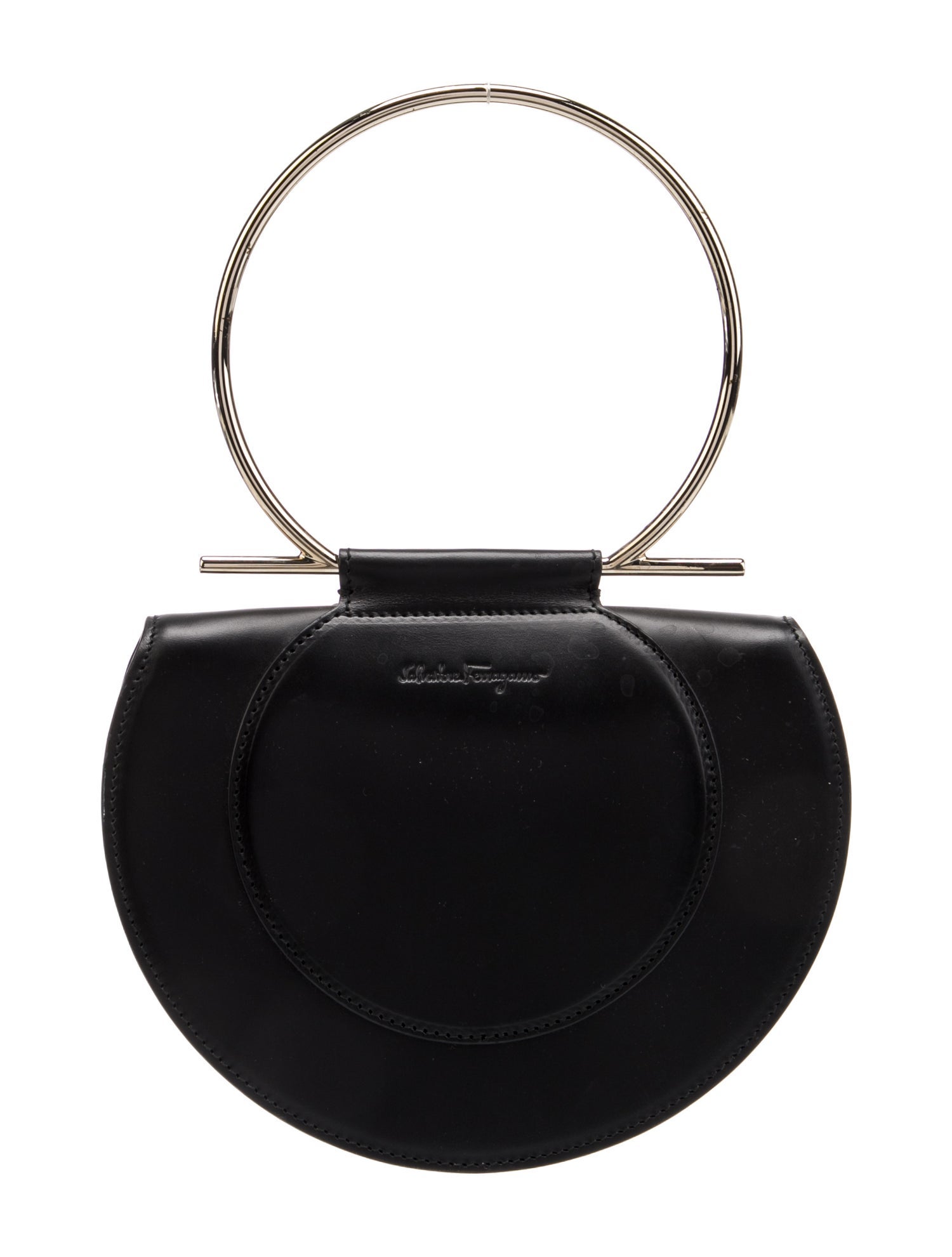 Ferragamo Leather Top Handle Bag