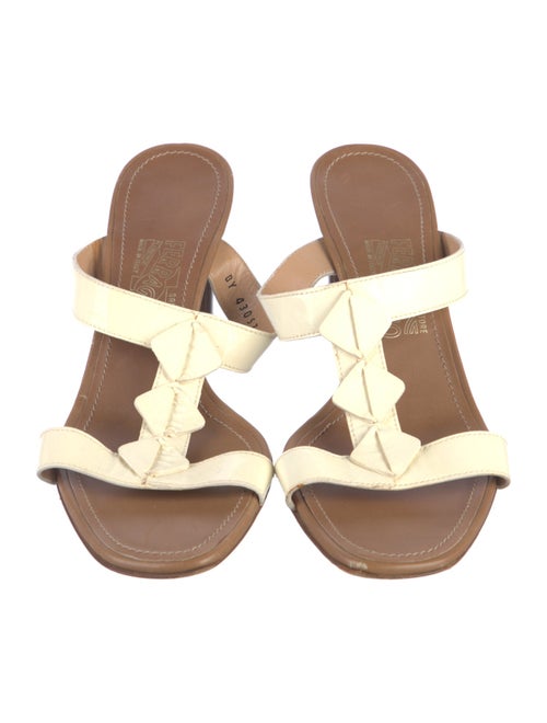 Ferragamo Patent Leather Slides