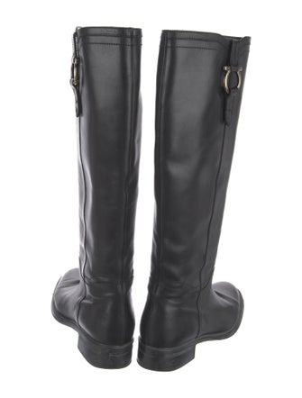 Ferragamo Leather Riding Boots
