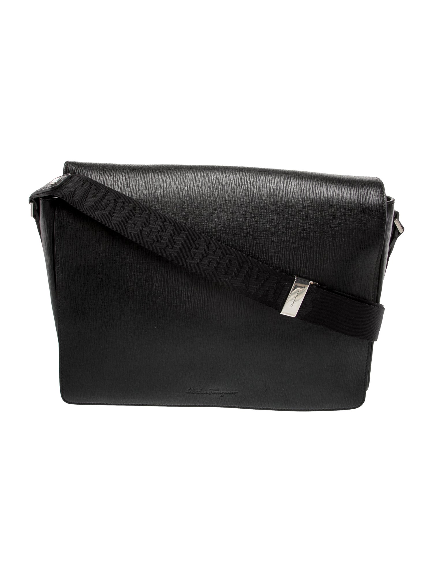 Ferragamo Leather Messenger Bag