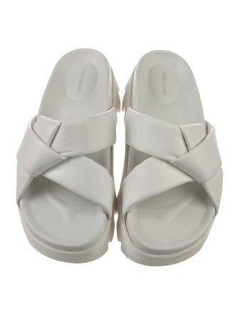 Ferragamo Leather Slides