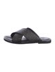 Ferragamo Leather Printed Slides