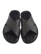 Ferragamo Leather Printed Slides