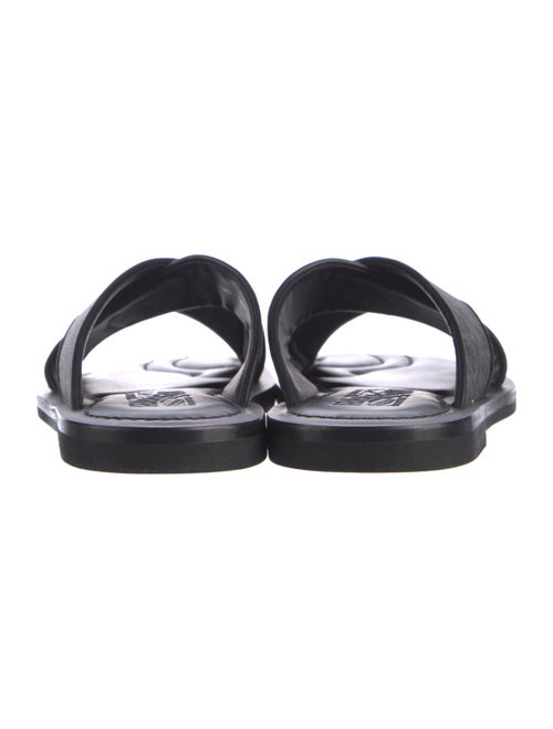 Ferragamo Leather Printed Slides