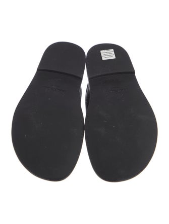 Ferragamo Leather Printed Slides