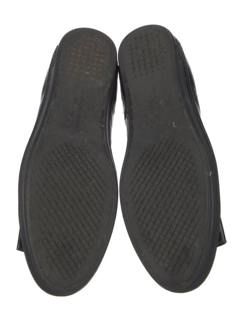 Salvatore Ferragamo Patent Leather Bow Accents Ballet Flats