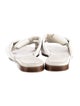 Ferragamo Leather Ruffle Embellishment Slides