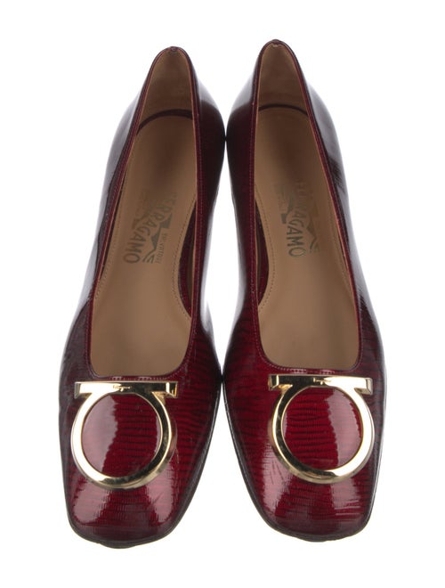 Salvatore Ferragamo Vara Bow Accent Patent Leather Ballet Flats