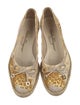 Ferragamo Canvas Floral Print Ballet Flats