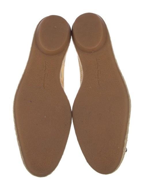 Ferragamo Canvas Floral Print Ballet Flats