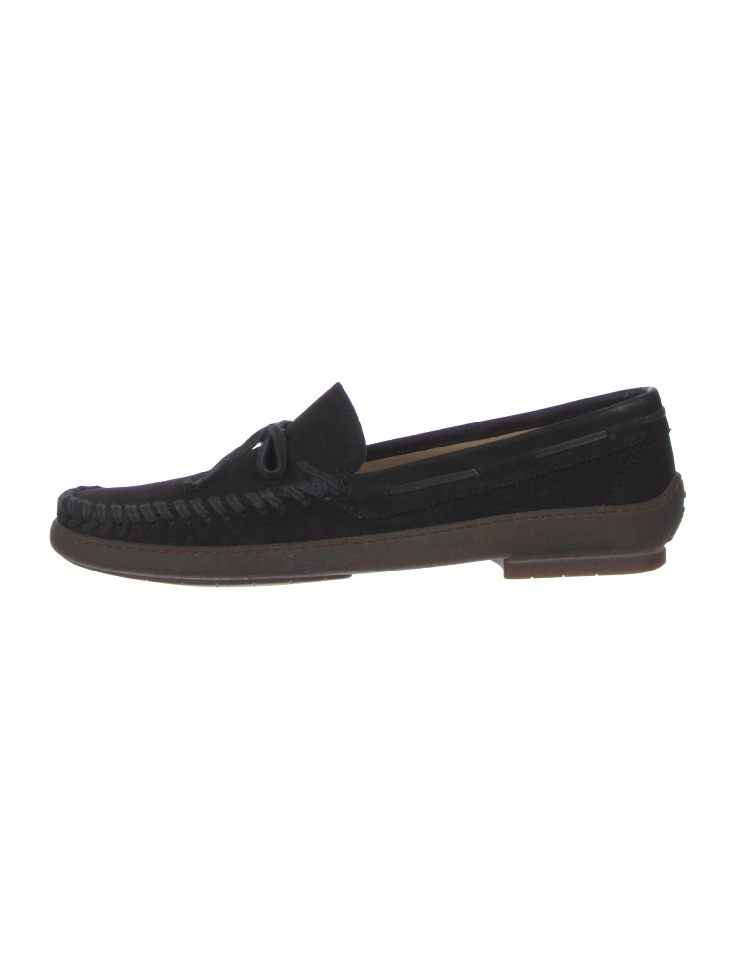Salvatore Ferragamo Gancini Logo Suede Loafers