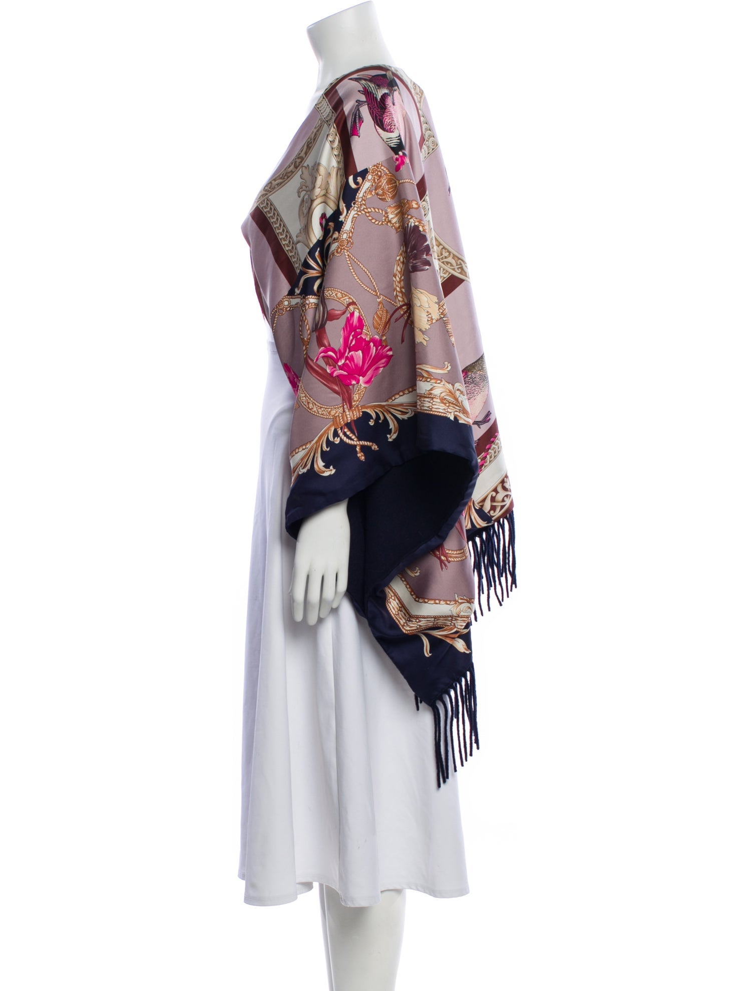 Ferragamo Silk Paisley Print Shawl