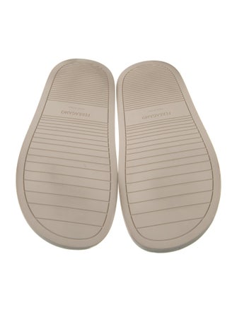 Ferragamo Embossed Leather Slides