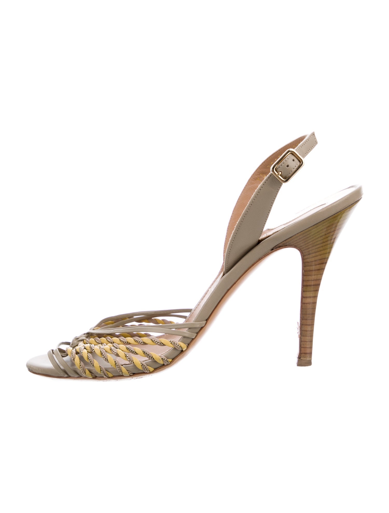 Ferragamo Leather Slingback Sandals