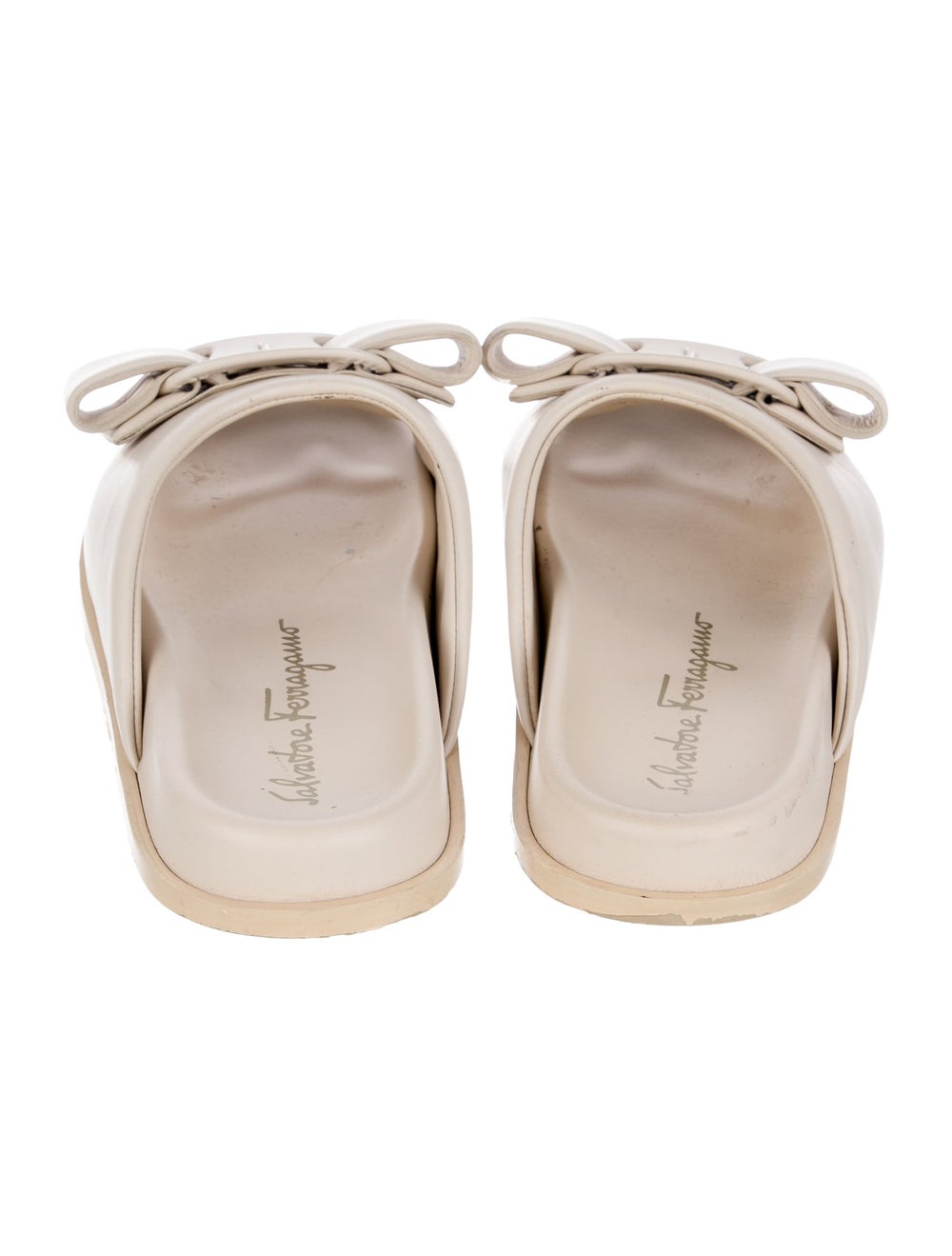 Ferragamo Leather Slides Neutrals - image 4