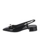 Ferragamo Vara Bow Accent Patent Leather Slingback Pumps