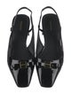Ferragamo Vara Bow Accent Patent Leather Slingback Pumps