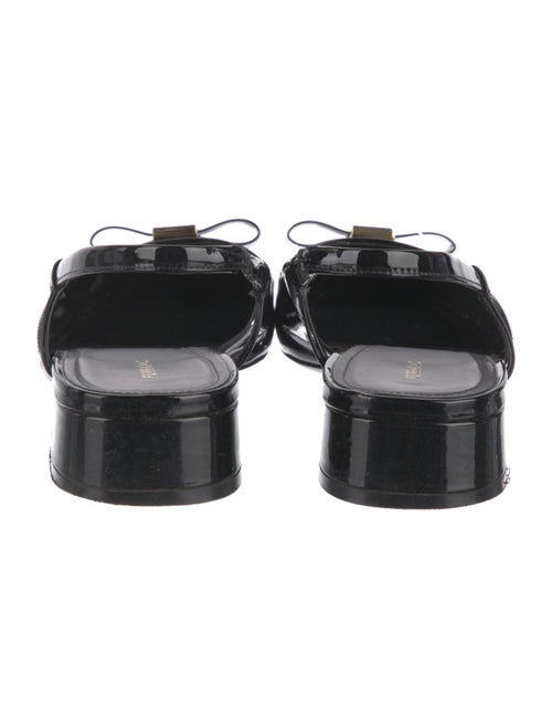 Ferragamo Vara Bow Accent Patent Leather Slingback Pumps