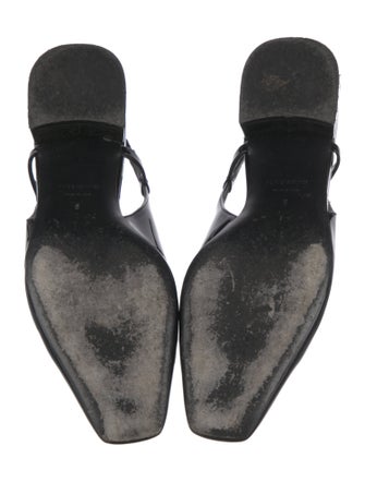 Ferragamo Vara Bow Accent Patent Leather Slingback Pumps