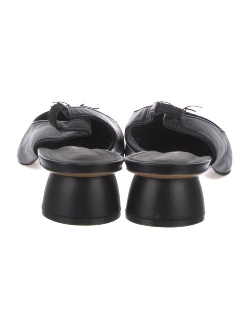 Ferragamo Signature Logo Leather Slingback Pumps