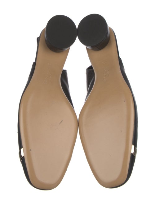 Ferragamo Signature Logo Leather Slingback Pumps