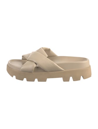 Ferragamo Leather Slides