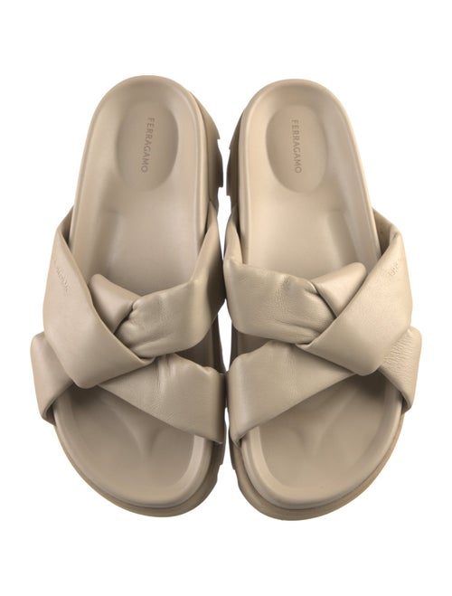 Ferragamo Leather Slides