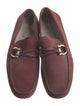 Ferragamo Suede Whipstitch Trim Drivers