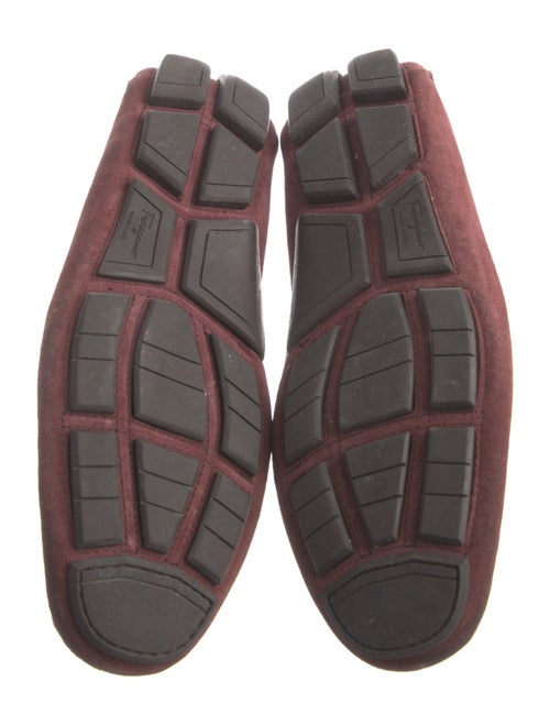 Ferragamo Suede Whipstitch Trim Drivers