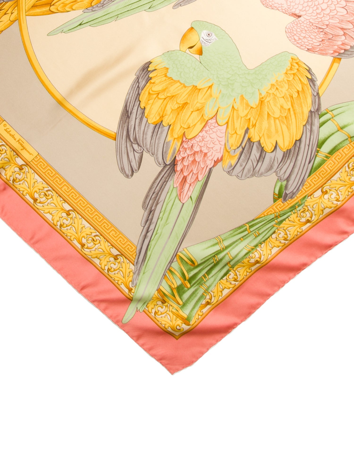 Salvatore Ferragamo Silk Printed Scarf