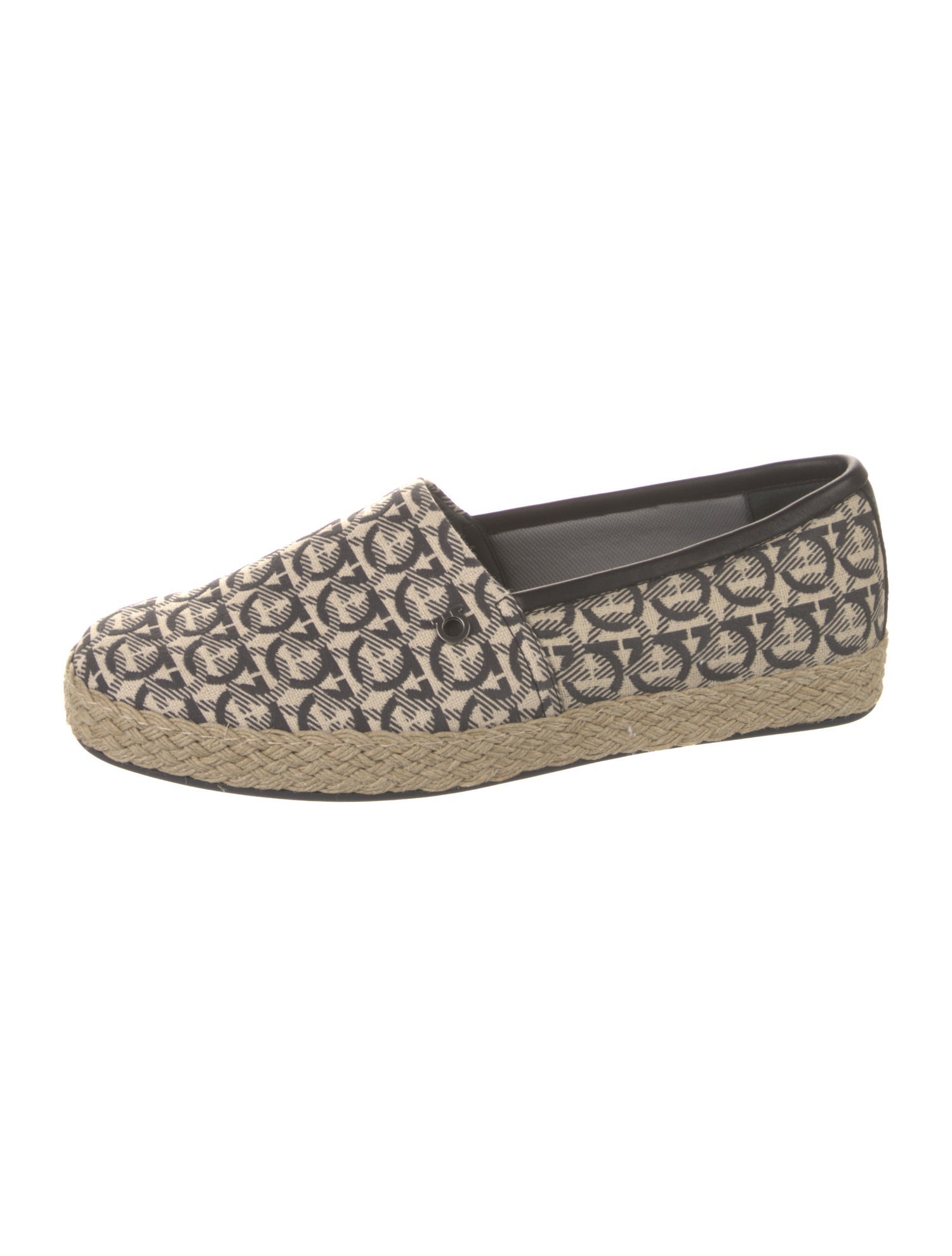 Salvatore Ferragamo Canvas Printed Loafers