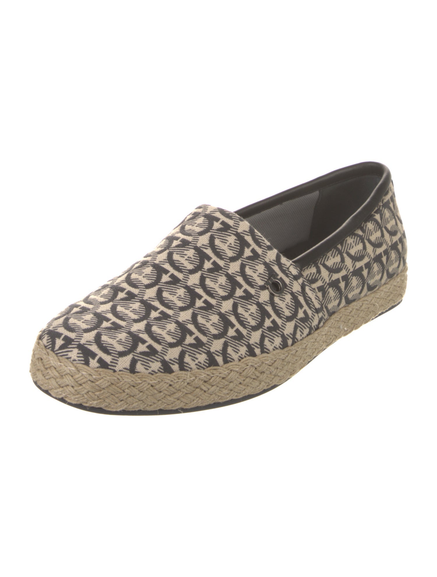 Salvatore Ferragamo Canvas Printed Loafers