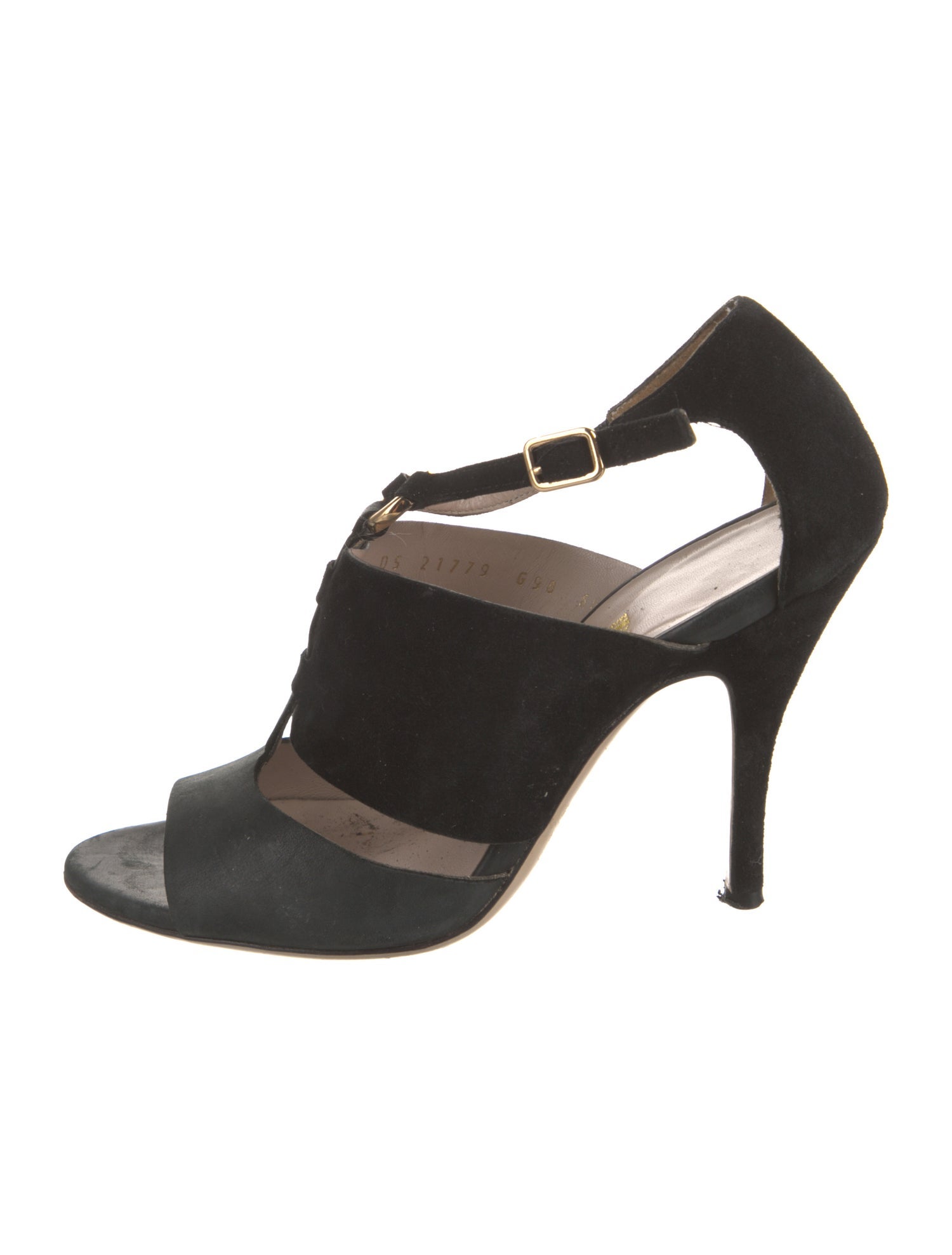 Salvatore Ferragamo Suede T-Strap Pumps