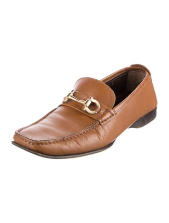 Salvatore Ferragamo Leather Monk Straps